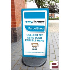 MyHermes Parcel Shop Ecoflex Pavement Stand